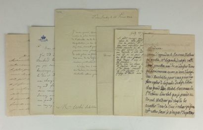 null BOURBON (Family) and around. - Set of 5 letters. - The Duchess of Angoulême...