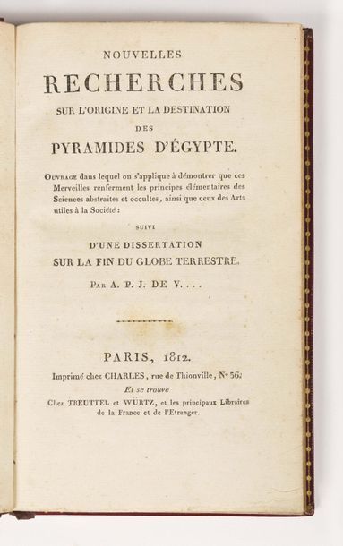 null DEVISMES DU VALGAY (Anne-Pierre-Jacques). Nouvelles recherches sur l’origine...