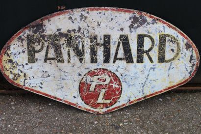 null Plaque Panhard PL Plaque en tôle double face Panhard PL ( Panhard Levassor),...