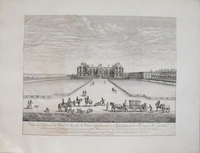 null Israël SILVESTRE (Nancy, 1621 - Paris, 1691) View of the Château de Meudon from...