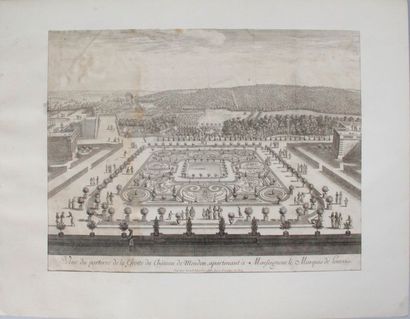 null Israël SILVESTRE (Nancy, 1621 - Paris, 1691) Vue du parterre de la Grotte de...