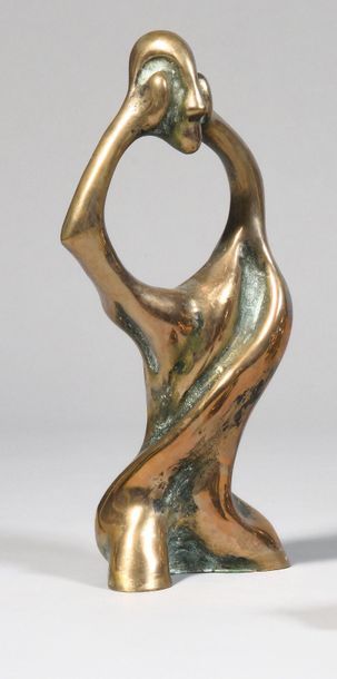 null COLIN WEBSTER-WATSON (1926-2007) " The Illusionist " Polished gilt bronze Ed....