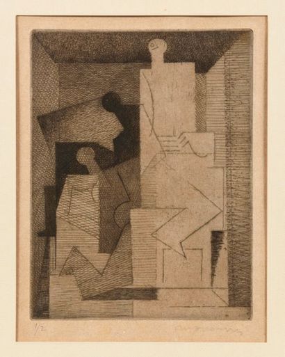 null LOUIS MARCOUSSIS (1883-1941) The Three Women, Plate II for "Aurelia". 1930....