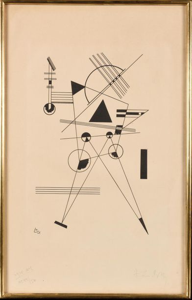 null WASSILY KANDINSKY (1866-1944) «Lithographie No 1», 1925 Lithographie sur vélin...