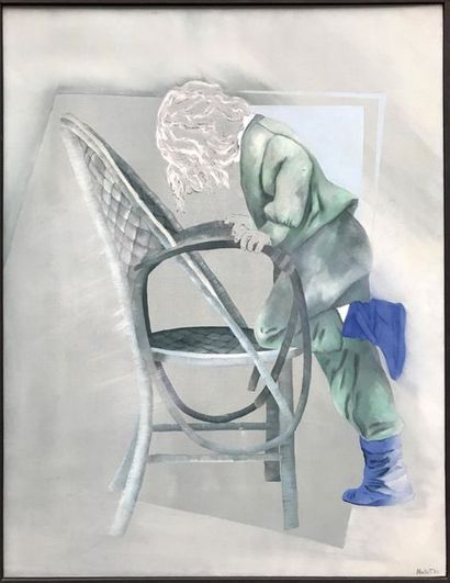 null MARIE-FRANCE NOLLET (Born 1950) Hallucinations traversières, 1985 Oil on canvas...