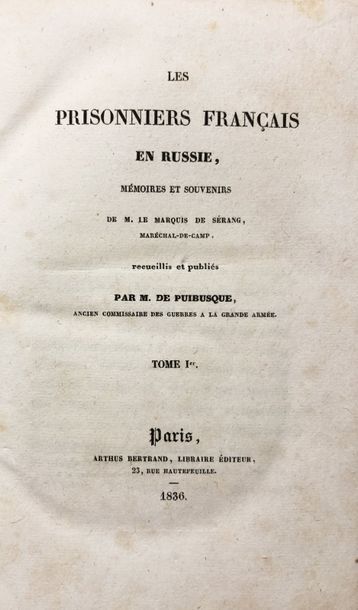 null SERANG marquis de.

Les Prisonniers français en Russie, mémoires et souvenirs...