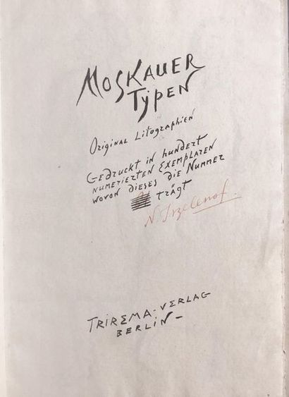 null JSZELENOF, N. [Nikolai Ivanovich ISTSELENOV] (1891 - 1981). 

Moskauer Typen....