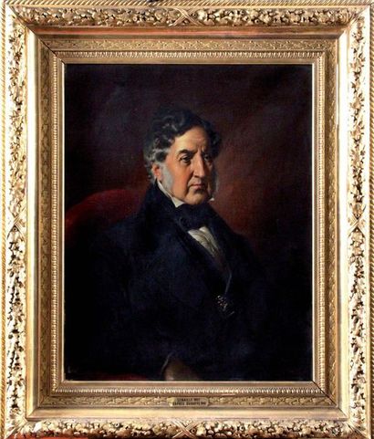 null Felix GENAILLE (1826 - 1880) Portrait of King Louis Philippe (1830-1840) Oil...