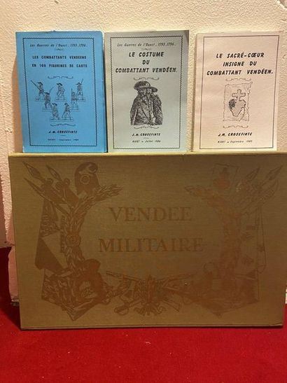 null Set comprising: ROSSEFINTE J.M. Set of three small works - Les Combattants Vendéens...