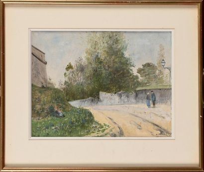 null Alphonse Alexis MORLOT (1838-1918) Ruelle Paire d'aquarelles Signé en bas à...