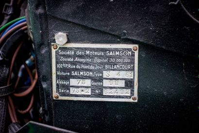 1950 SALMSON S4-61 Numéro de série 62482 
Intéressante berline sans montant 
Carte...