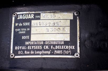 1963 JAGUAR Mark X Numéro de série 351857BW

Livrée neuve en France

Seulement deux...