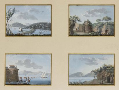 null 19th century Neapolitan School Views of the Bay of Naples, Views of Villages...