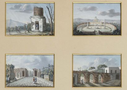 null 19th century Neapolitan School Views of the Bay of Naples, Views of Villages...