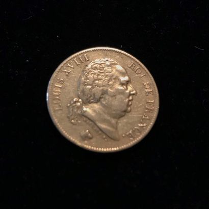 null FRANCE 1 pièce 40 francs or, Louis XVIII, 1816. Poids : 12,8 g