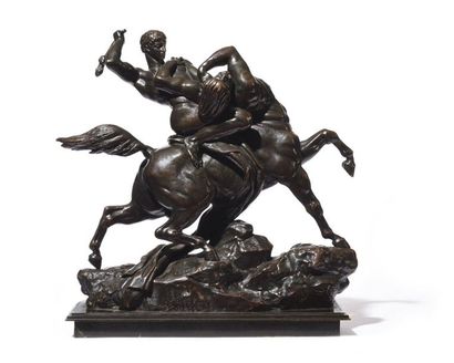null Antoine-Louis BARYE (Paris, 1795 - 1875) Thésée combattant le centhaure Biénor...