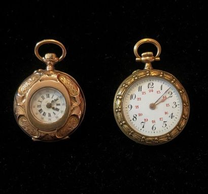 null TWO GOLD TASTE WATCHES. Gross weight: 36.1 g