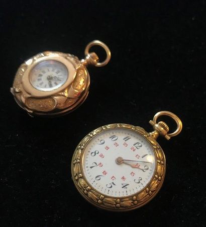 null TWO GOLD TASTE WATCHES. Gross weight: 36.1 g