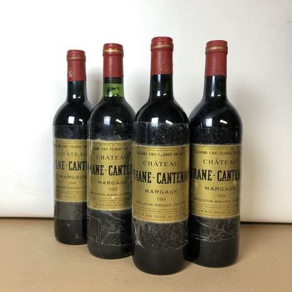 null 4 bouteilles : 1 CHÂTEAU BRANE CANTENAC 1983 2e GC	Margaux, 3 CHÂTEAU BRANE...