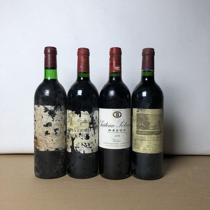 null 4 bouteilles : 1 CHÂTEAU DUHART MILON 1997 4e GC Pauillac, 1 CHÂTEAU POTENSAC...