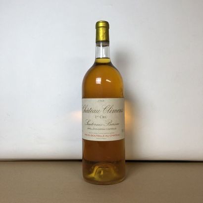 null 1 magnum CHÂTEAU CLIMENS 1988 1er Cru Barsac (niveau très léger bas, étiquette...