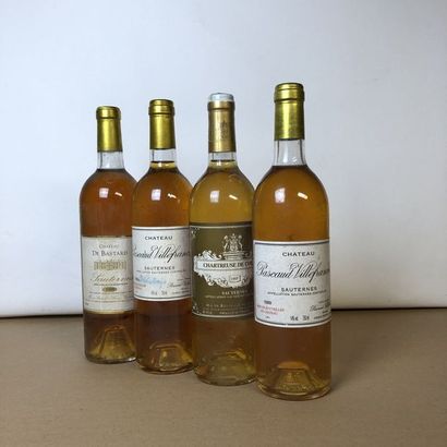 null 4 bouteilles : 1 CHÂTEAU DE BASTARD 1999	Sauternes, 1 CHÂTEAU PASCAUD VILLEFRANCHE...