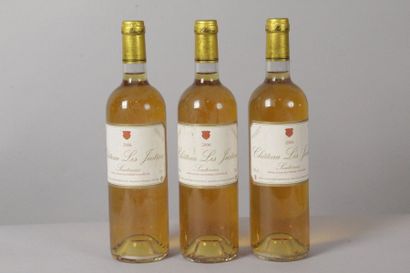 null 6 bouteilles : 3 CHÂTEAU LES JUSTICES 2006 Sauternes, 3 CHÂTEAU LES JUSTICES...