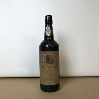 null 1 bouteille PORTO QUINTA DE NOVAL 1931 Vintage Port (niveau léger bas, étiquette...