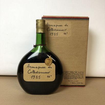 null 1 bouteille ARMAGNAC DU COLLECTIONNEUR 1935 J.Dupéron (niveau haute épaule,...