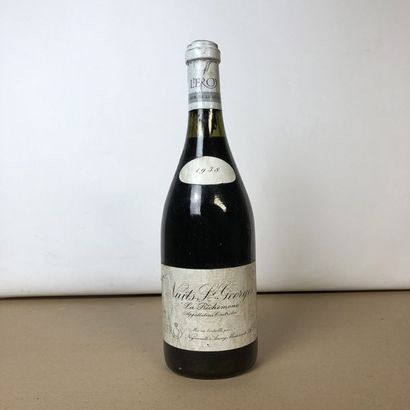 null 1 bottle NUITS-SAINT-GEORGES 1938 "La Richemone" Domaine Leroy (level 2 to 2.5cm,...