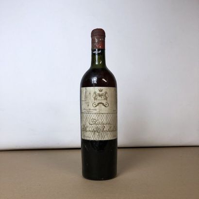 null 1 bouteille CHÂTEAU MOUTON ROTHSCHILD 1929 1er GCC Pauillac (niveau léger bas,...