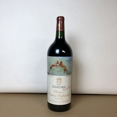 null 1 magnum CHÂTEAU MOUTON ROTHSCHILD 2012 1er GCC Pauillac (étiquette fanée, très...