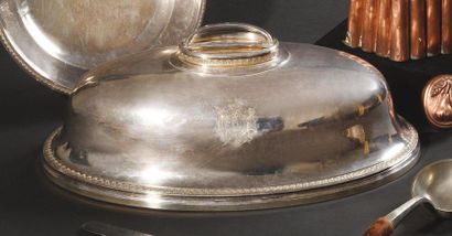 null Service de table de l’empereur Napoleon iii Grande cloche couvre plat ovale,...