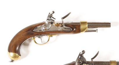  Flintlock pommel gun model 1816. Round barrel...