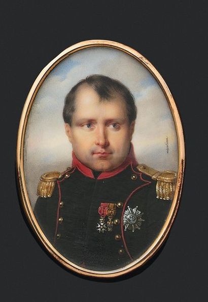 null André Léon LARUE dit MANSION, né en 1785. L’Empereur Napoléon Ier, en buste...