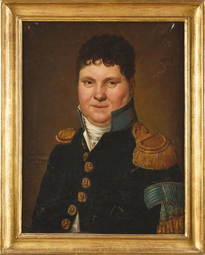 null Alexander MOLINARI (1772-1831) Portrait d’un lieutenant, aide de camp de général...