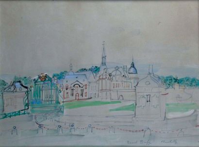 RAOUL DUFY 1877-1955. Le domaine de Chantilly....