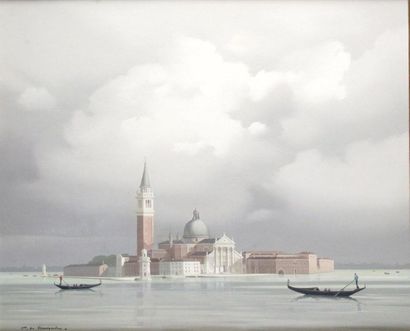PIERRE DE CLAUSADE (1910-1976) Venise, San...