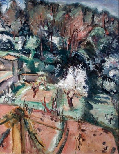 null EMILE OTHON FRIESZ (1879-1949), Paysage. Huile sur toile, signée en bas à droite,...