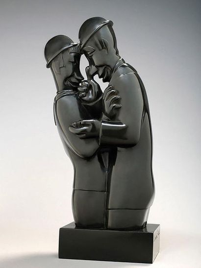 null JEAN LAMBERT-RUCKI (1888-1967), Confidence, vers 1923-1925 Epreuve en bronze...