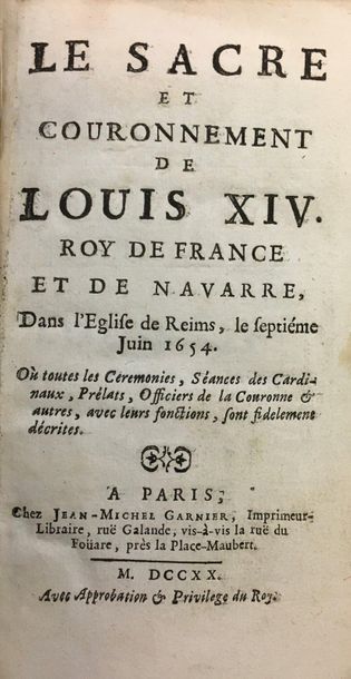 null [SACRE DE LOUIS XIV] Le Sacre et couronnement de

Louis XIV Roy de France et...