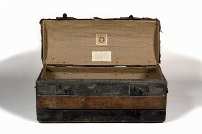 null Trunk of Madame King's Daughter No. 4's bedroom.

Wooden, leather lined, with...