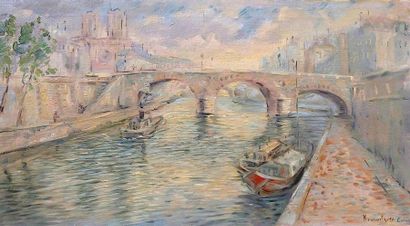 null KOUSNETSOFF Constantin (1863-1936)

Vue sur Notre Dame

Huile sur toile

Signé...