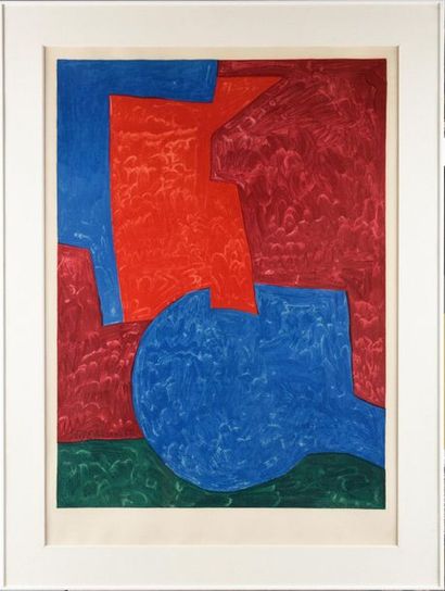 null POLIAKOFF Serge (1900-1969)

Composition en rouge, bleu et vert 

Lithographie...