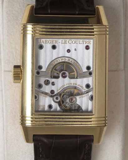  JAEGER LE COULTRE Reverso Grande Date Q31420 of 2007 Superb 18k yellow gold watch...