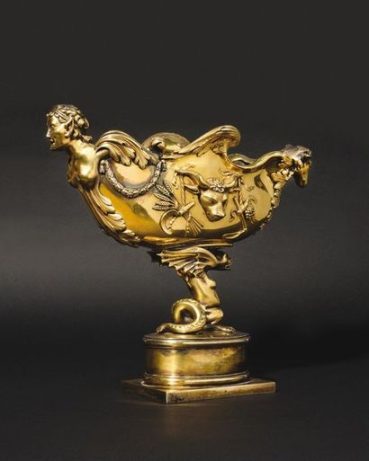 An important gilt goblet from the Palais...