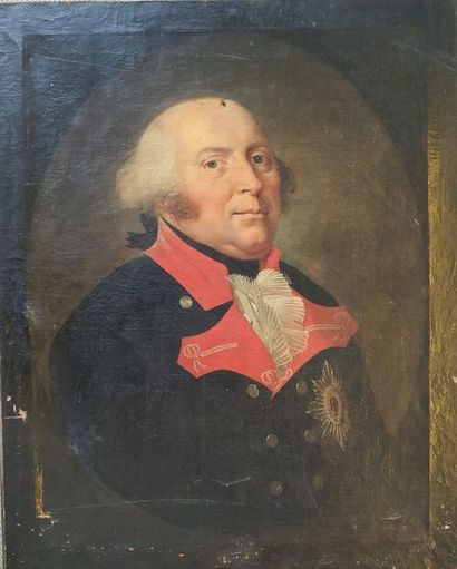 null GERMAN SCHOOL circa 1770
Portrait of a man wearing the order of the Black Eagle...