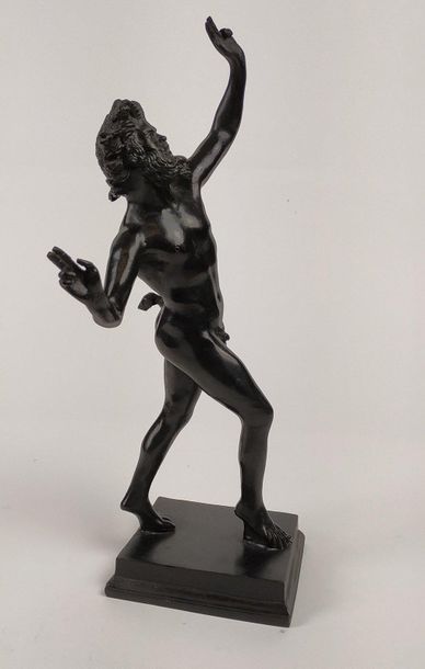 From the ANTIQUE Faune dansant Bronze with...