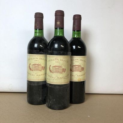3 bouteilles CHÂTEAU PAVILLON ROUGE 1983...