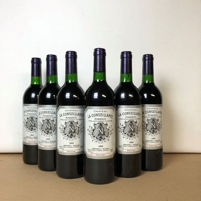 12 bouteilles CHÂTEAU LA CONSEILLANTE 1992...